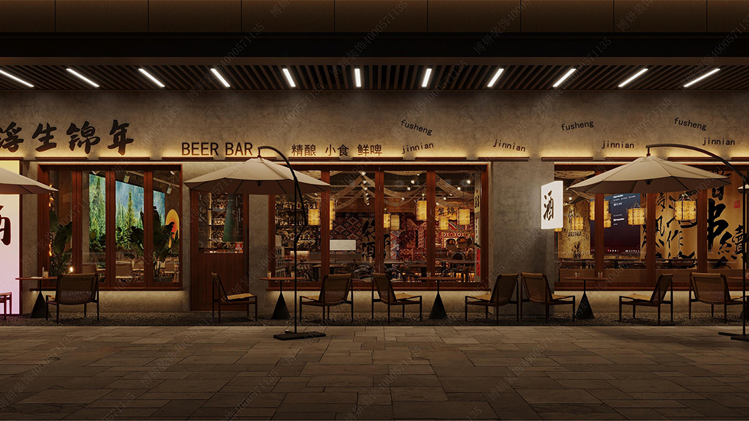 杭州古典中式餐廳裝修設(shè)計(jì)