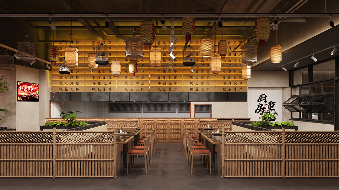 杭州煙火氣中餐廳裝修設計
