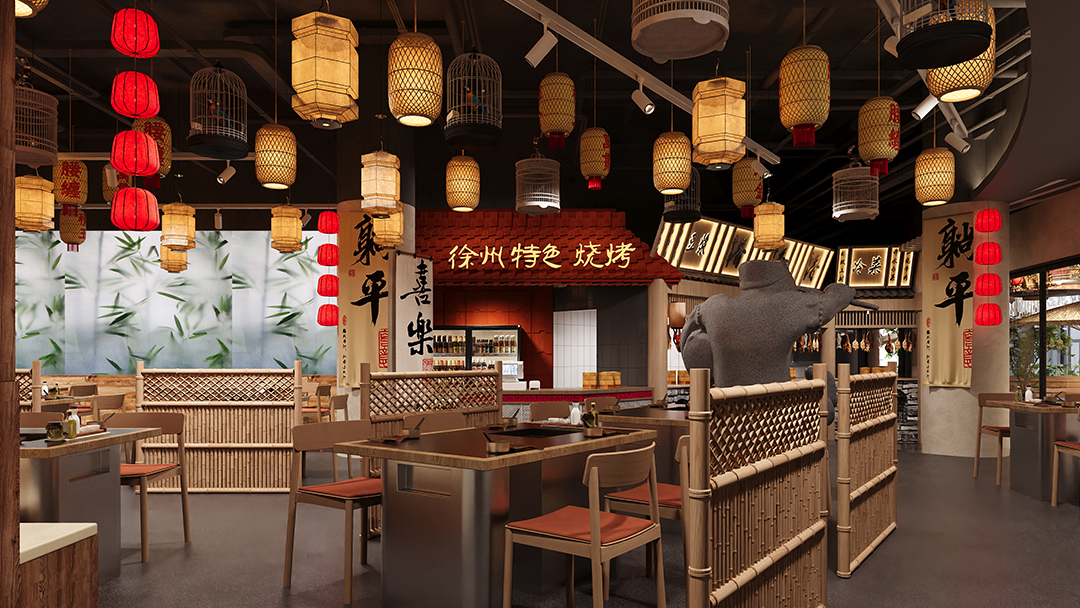 杭州煙火氣中餐廳裝修設計