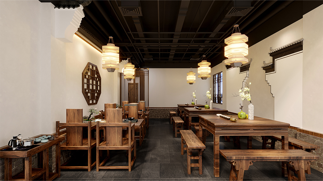 杭州創(chuàng)意中式餐廳裝修設(shè)計(jì)