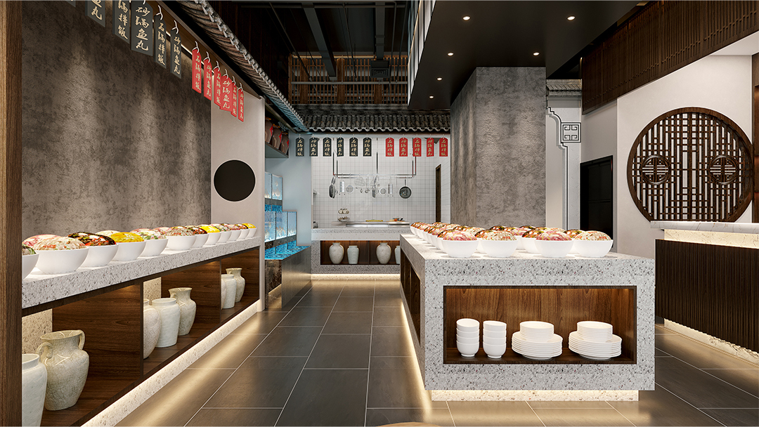 杭州創(chuàng)意中式餐廳裝修設(shè)計(jì)