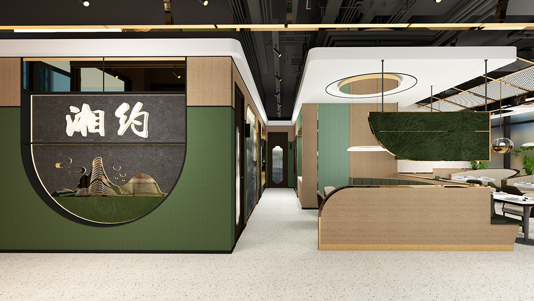 杭州庭院式中式餐廳裝修設(shè)計(jì)