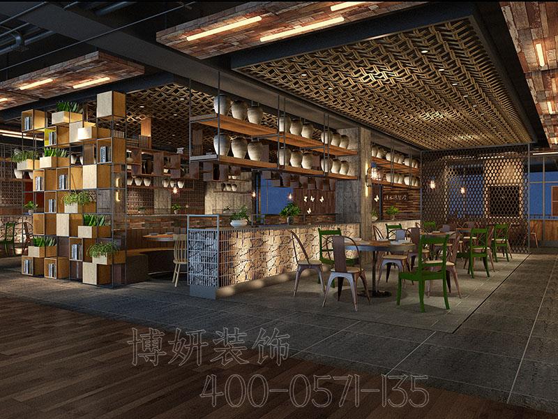 杭州中式快餐店裝修攻略，怎么裝修省錢又好看？