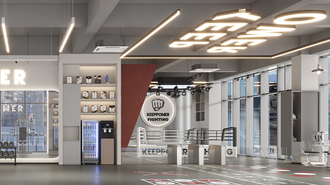 杭州工業(yè)風(fēng)健身房裝修設(shè)計